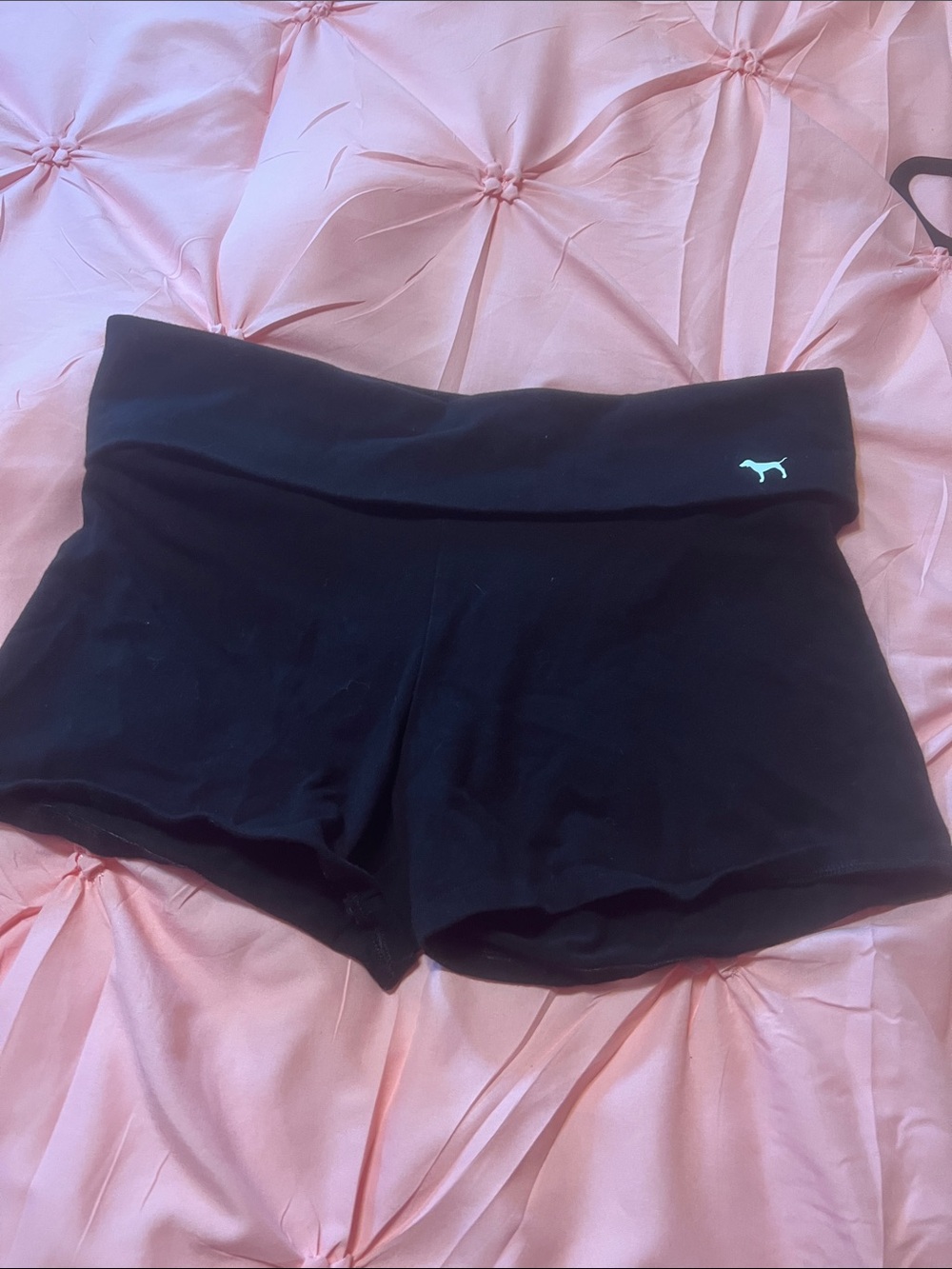 Victoria's Secret PINK Black Yoga Shorts